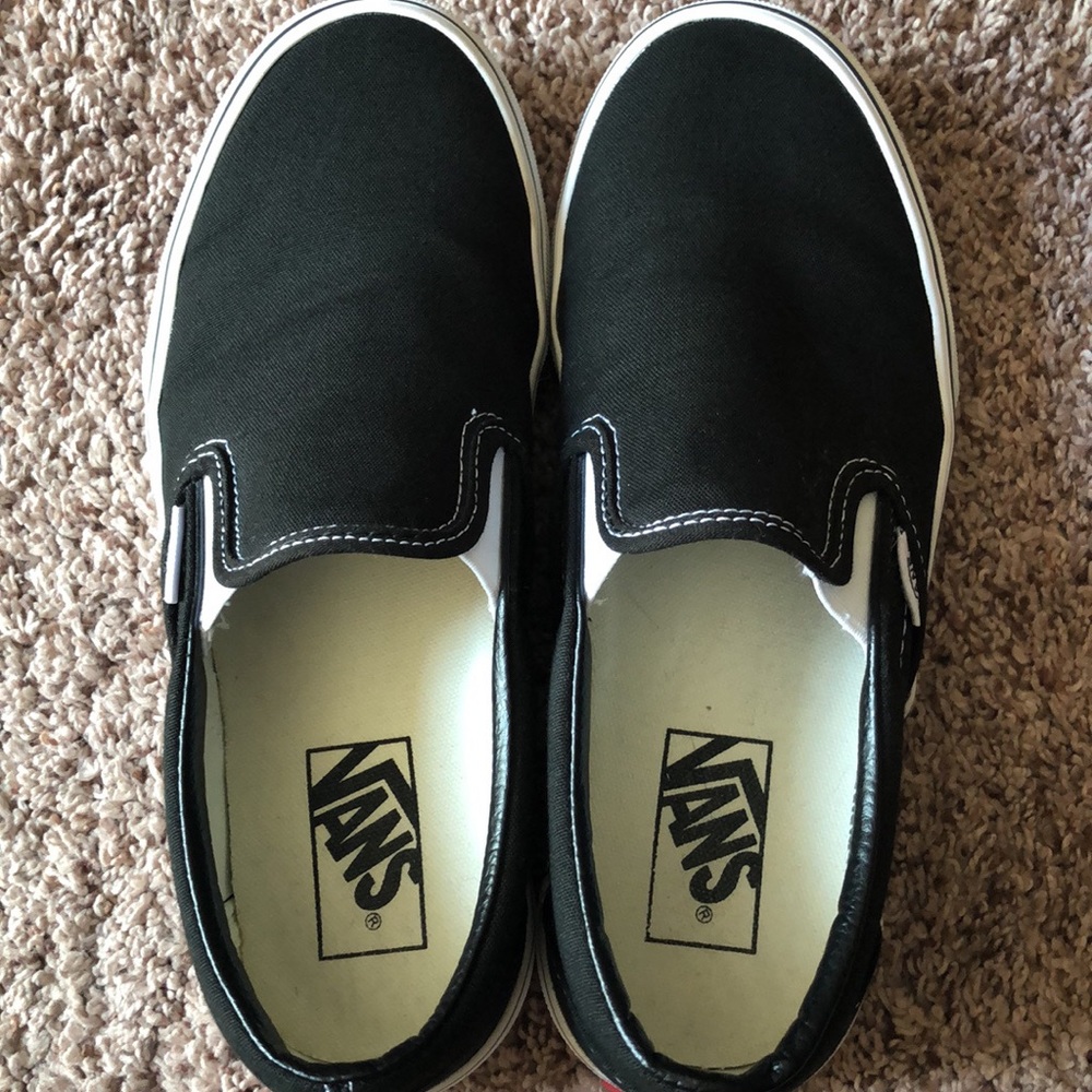 Black Slip On Vans